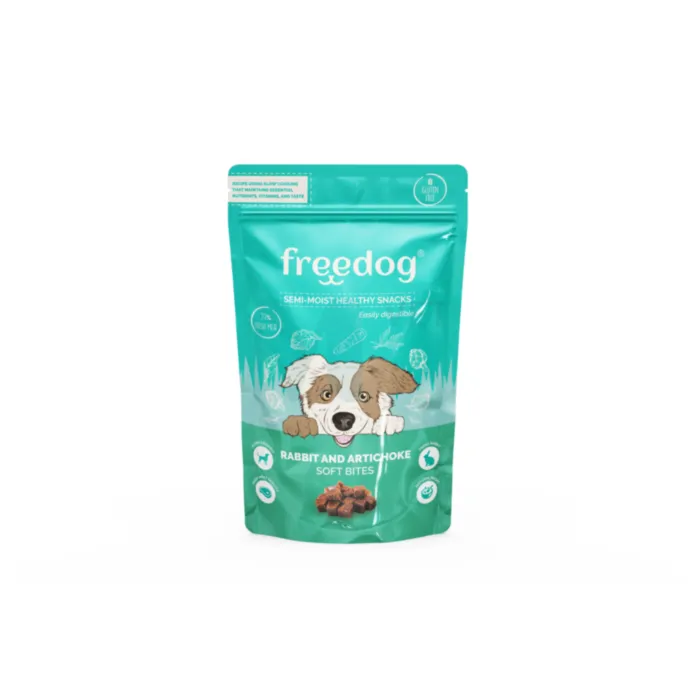FREEDOG KOERA MAIUS SEMI-MOIST JÄNES/ARTIŠOKK 100G - Tootepilt 1