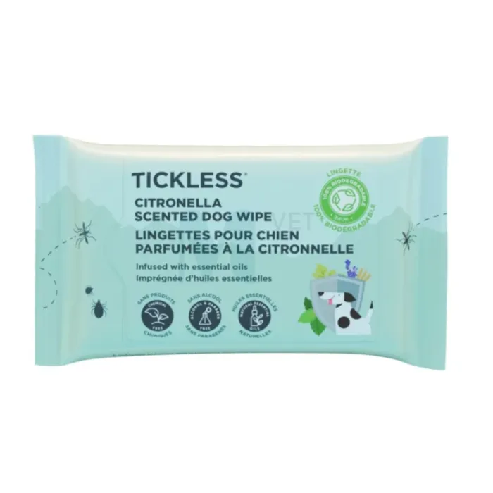 TICKLESS KOERA NIISKED SALVRÄTID CITRONELLA N20 - Tootepilt 1