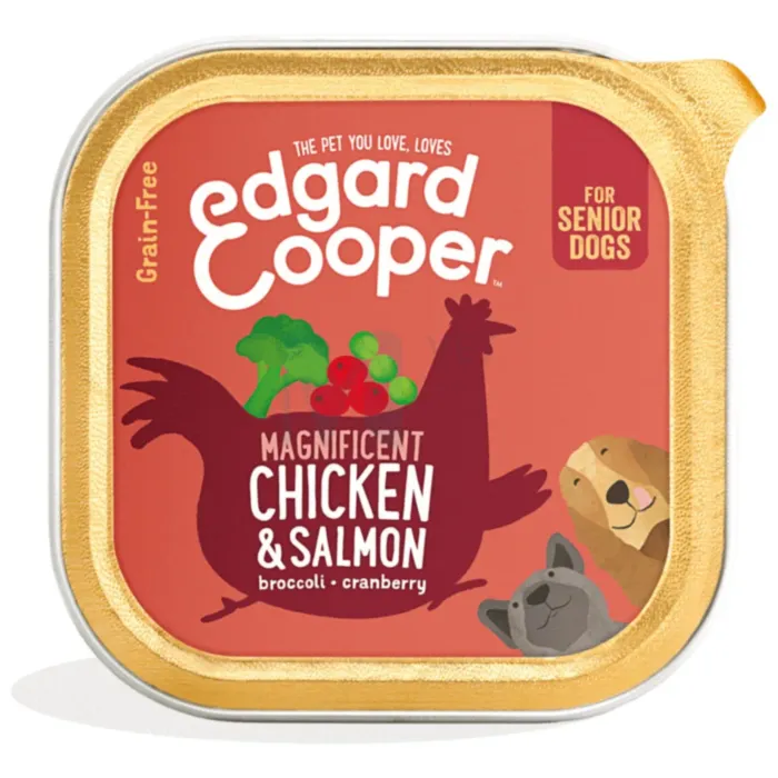 EDGARD COOPER KOERA KONSERV SEENIOR KANA/LÕHE 150G - Tootepilt 1