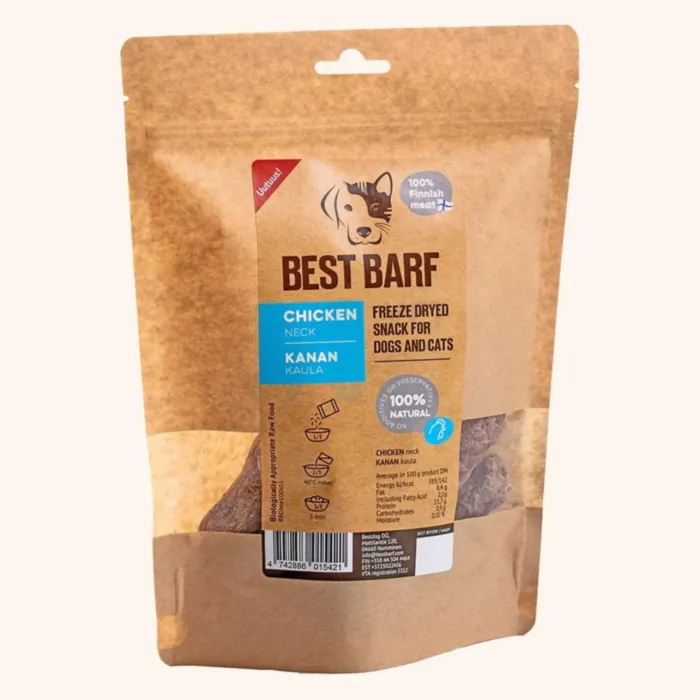 BEST BARF KÜLMKUIVATATUD MAIUS KANA KAEL 100G - Tootepilt 1