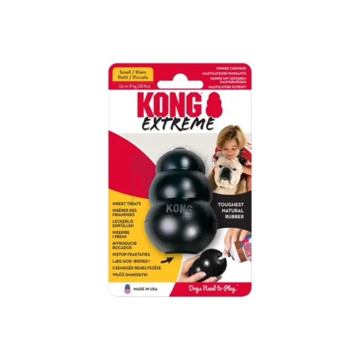 KONG EXTREME KOERA MÄNGUASI TÄIDETAV S MUST - Tootepilt 1