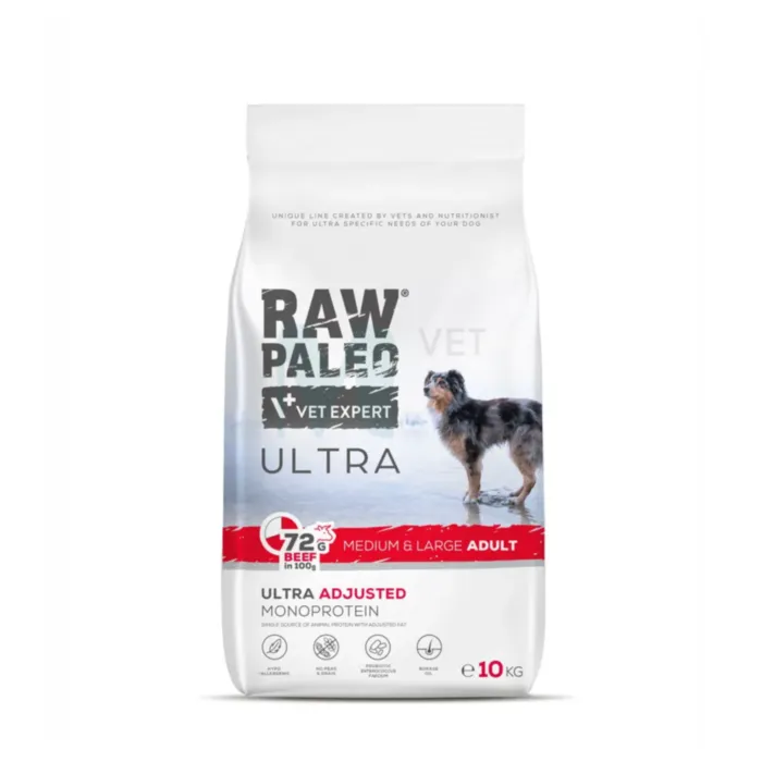 RAW PALEO KOERA TÄISSÖÖT ULTRA KESK./SUUR TÕUG VEIS 10KG - Tootepilt 1