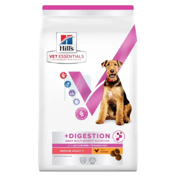HILLS VE KOERA TÄISSÖÖT MB MEDIUM+DIGESTION KANA 2KG - Tootepilt 1