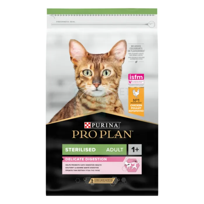 PRO PLAN KASSI TÄISSÖÖT STERIL. DELICATE DIG. KANA 10KG - Tootepilt 1