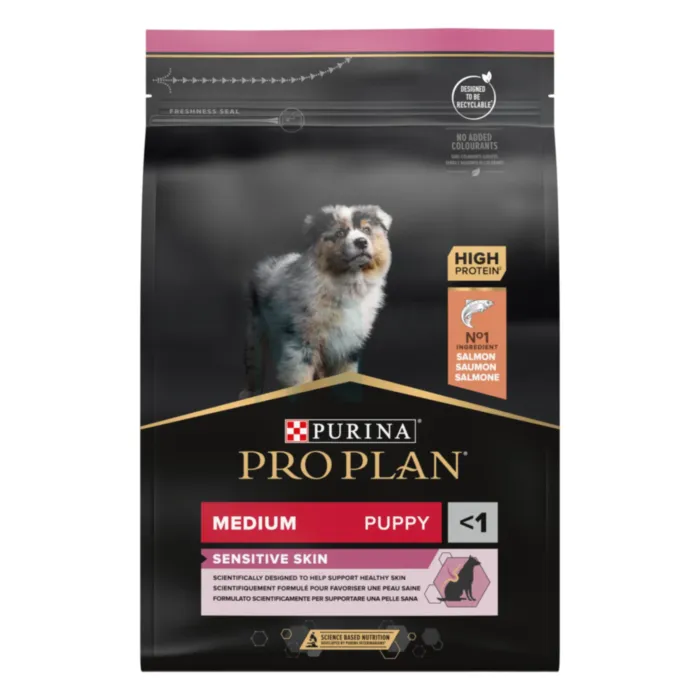 PRO PLAN KUTSIKA TÄISSÖÖT KESKM.TÕUG NAHAPR.LÕHE 3KG - Tootepilt 1