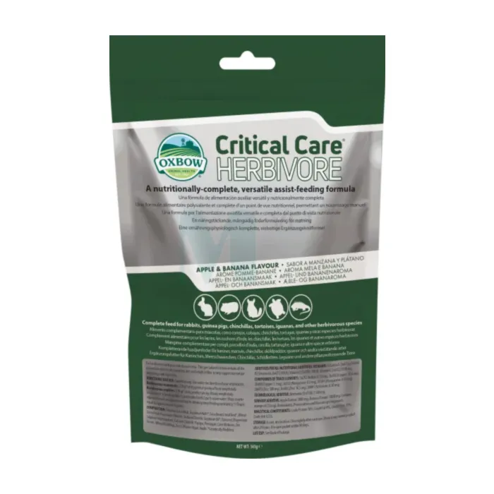 OXBOW CRITICAL CARE HERBIVOORIDE TÄIENDSÖÖT ÕUN/BANAAN 141G - Tootepilt 1