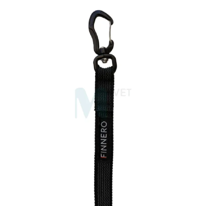 FINNERO KOERA JALUTUSRIHM RESCUE KUMMERIT 1,5CMX3M MUST - Tootepilt 1