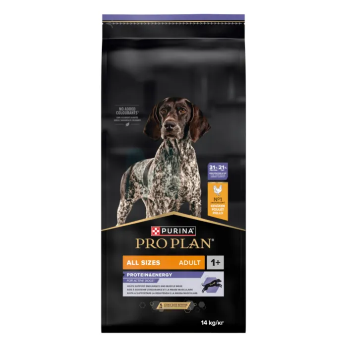 PRO PLAN KOERA TÄISSÖÖT PROTEIN & ENERGY ROHKE KANAGA 14KG - Tootepilt 1