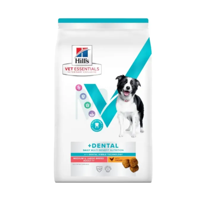 HILLS VE KOERA TÄISSÖÖT MB MEDIUM/LARGE+DENTAL KANA 10KG - Tootepilt 1